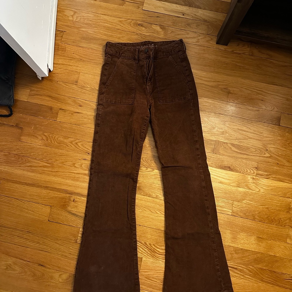 Brown Corduroy Women's Pants